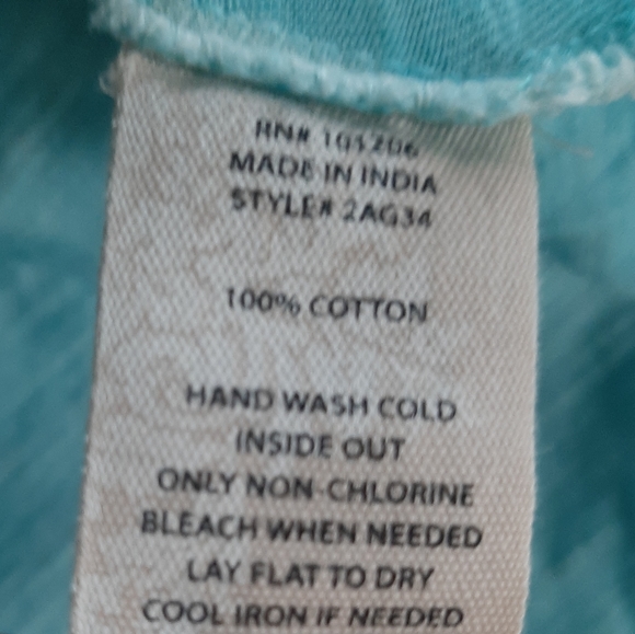 Soft Surroundings turquoise knit top medium - Picture 8 of 9